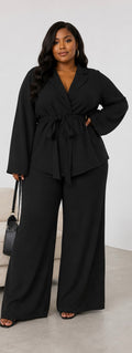 The Jovanna Tie Waist Top and Pants Set